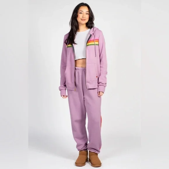 Aviator Nation 5 Stripe Hoodie Zip up Sweatshirt ๐๐ size XL - Picture 3 of 16